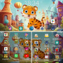 Планшет дитячий KD500 Tiger 7inch HD (Android 14, 8Gb, 256Gb, WiFi, Bluetooth)