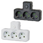 Мережевий розгалужувач із заземленням F301 3 розетки 2500W, 10A