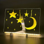 Світлодіодна дошка для малювання та нічник DIY Lamp з USB + фломастери (20*30 см)