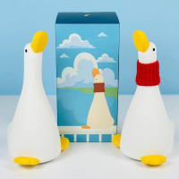 УЦІНКА Силіконовий нічник Качка A013 із сенсорним керуванням 1200mAh (3 режими яскравості) 20см (пошкоджена упаковка)