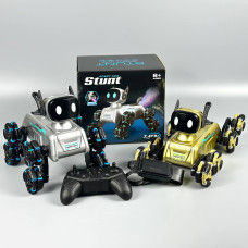 Робот-собака на пульті радіокерування (+керування жестами) Stunt 8882E (восьмиколісний трюковий)