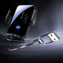Holder SD06 з висувним кабелем Type-C та бездротовою зарядкою 15W (+конектори Micro, Type-C)
