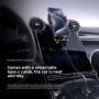 Holder F11 з висувним кабелем Type-C та бездротовою зарядкою 15W (+конектори Micro, Type-C)