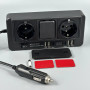 Автомобільний інвертор in-car 1668 150W (AC 2*220V, 4*USB, 2*Type-C, DC12V-24V)