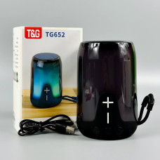 Портативна колонка TG652 радіо, RGB підсвітка, з функцією гучного зв'язку (13,0*8,5*8,5 см)