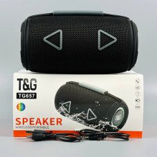 Портативна колонка TG657 радіо, RGB підсвітка, з функцією гучного зв'язку (17,5*9,0*7,5 см)