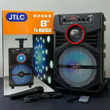 Колонка JTLC JT-819 з RGB-підсвічуванням та мікрофоном (25,0*24,8*41,3см)