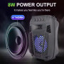 Колонка ZQS1430 Mini RGB Multi Media 8W, 1200mAh (21,5*13,5*10,6 см)