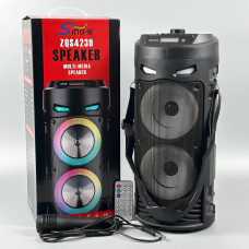 Колонка ZQS-4239 RGB 8W*2, 1800mAh з мікрофоном (39,9*17,0*17,0 см)