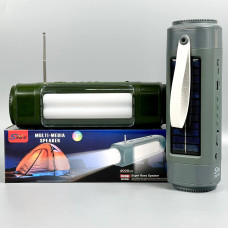 Колонка-радіо Sing-e ZQS1351 із сонячною батареєю + ліхтар 8W, 4000mAh (24,0*7,0*7,0 см)