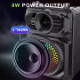 Колонка Sing-e ZQS1361 Mini RGB з мікрофоном 8W, 1200mAh (16,5*11,5*9,0 см)