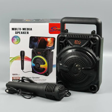 Колонка Sing-e ZQS1366 Mini RGB з мікрофоном 8W, 1200mAh (16,1*11,9*10,0 см)