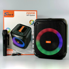 Колонка Sing-e ZQS8180 RGB з мікрофоном 40W, 3000mAh (28,0*34,0*28,0 см)