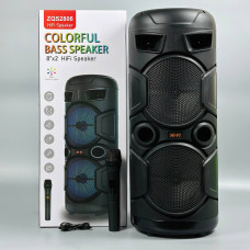 Колонка Sing-e ZQS2806 RGB 10W*2, 3000mAh з мікрофоном (64,0*25,6*25,6 см)
