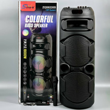 Колонка Sing-e ZQS8220S Colorful RGB з мікрофоном 20W*2, 4500mAh (80,0*27,5*27,5 см)