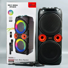 Колонка Sing-e ZQS10218 RGB з 2-ма мікрофонами 30W*2, 6000mAh (74,0*32,0*31,0 см)