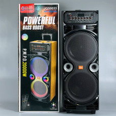 Колонка Sing-e JQS9033 Powerful RGB з 2-ма мікрофонами 30W*2, 5000mAh (89,8*28,0*31,0 см)