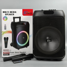 Колонка Sing-e ZQS12148 RGB з 2-ма мікрофонами 50W, 6000mAh (50,0*34,0*27,0 см)
