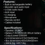Колонка Sing-e ZQS15112 RGB 2500mAh з 2-ма мікрофонами (60,0*41,0*28,0 см)