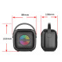 Колонка Sing-e ZQS-W3101 Mini RGB з мікрофоном 8W, 1200mAh (15,3*13,0*8,9 см)
