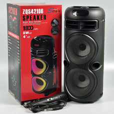 Колонка Sing-e ZQS42106 RGB з мікрофоном 8W*2, 1800mAh (39,5*17,3*17,0 см)