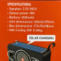 Колонка-радіо Sing-e ZQS-T01 із сонячною панеллю+ліхтар 8W, 1200mAh (16,8*9,5*6,2 см)