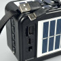 Колонка-радіо Sing-e ZQS-T01 із сонячною панеллю+ліхтар 8W, 1200mAh (16,8*9,5*6,2 см)