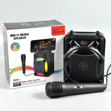 Колонка Sing-e ZQS1367 Mini RGB з мікрофоном 8W, 1200mAh (17,0*16,0*9,5 см)