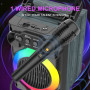 Колонка Sing-e ZQS1368 Mini RGB 8W, 1200mAh з мікрофоном (19,0*12,9*11,8 см)