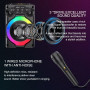Колонка Sing-e ZQS1368 Mini RGB 8W, 1200mAh з мікрофоном (19,0*12,9*11,8 см)