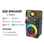Колонка Sing-e ZQS1368 Mini RGB 8W, 1200mAh з мікрофоном (19,0*12,9*11,8 см)