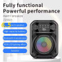 Колонка Sing-e ZQS603 RGB 10W, 1200mAh з мікрофоном (27,1*19,8*16,3 см)