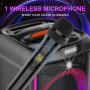Колонка Sing-e ZQS6170 RGB 40W, 3000mAh з мікрофоном та пультом (33,0*25,5*25,0 см)