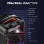 Колонка Sing-e ZQS6238 RGB 40W, 3000mAh з мікрофоном та пультом (53,6*25,5*25,0 см)