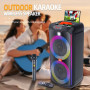 Колонка Sing-e ZQS6238 RGB 40W, 3000mAh з мікрофоном та пультом (53,6*25,5*25,0 см)