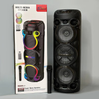 Колонка Sing-e ZQS6302 RGB 25W*2, 5000mAh з мікрофоном та пультом (73,0*26,3*26,3 см)