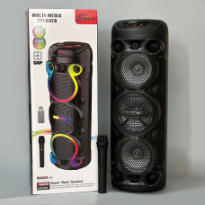 Колонка Sing-e ZQS6302 RGB 25W*2, 5000mAh з мікрофоном та пультом (73,0*26,3*26,3 см)