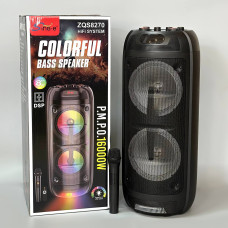 Колонка Sing-e ZQS8270 RGB 40W, 2500mAh з мікрофоном та пультом (65,9*27,5*25,9 см)