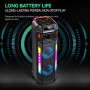 Колонка Sing-e ZQS8271 RGB 20W*2, 4500mAh з мікрофоном та пультом (80,6*28,5*27,7 см)