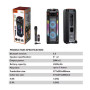 Колонка Sing-e ZQS8271 RGB 20W*2, 4500mAh з мікрофоном та пультом (80,6*28,5*27,7 см)