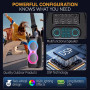 Колонка Sing-e ZQS8280 RGB 60W, 5000mAh з мікрофоном та пультом (74,0*33,3*33,0 см)