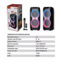 Колонка Sing-e ZQS8280 RGB 60W, 5000mAh з мікрофоном та пультом (74,0*33,3*33,0 см)