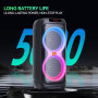 Колонка Sing-e ZQS8280 RGB 60W, 5000mAh з мікрофоном та пультом (74,0*33,3*33,0 см)
