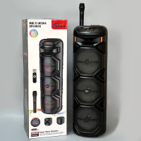 Колонка Sing-e ZQS8301 RGB 20W*3, 4500mAh з мікрофоном та пультом (89,6*29,0*28,0 см)