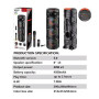 Колонка Sing-e ZQS8301 RGB 20W*3, 4500mAh з мікрофоном та пультом (89,6*29,0*28,0 см)