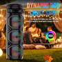 Колонка Sing-e ZQS8301 RGB 20W*3, 4500mAh з мікрофоном та пультом (89,6*29,0*28,0 см)