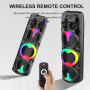 Колонка Sing-e ZQS8309 RGB 20W*3, 6000mAh з мікрофоном та пультом (95,0*30,8*30,8 см)