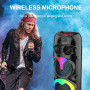 Колонка Sing-e ZQS8309 RGB 20W*3, 6000mAh з мікрофоном та пультом (95,0*30,8*30,8 см)