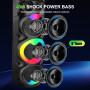 Колонка Sing-e ZQS8309 RGB 20W*3, 6000mAh з мікрофоном та пультом (95,0*30,8*30,8 см)