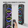 Колонка Sing-e ZQS8315 RGB 40W*3, 6000mAh з 2-ма мікрофонами та пультом (130,4*31,4*29,5 см)
